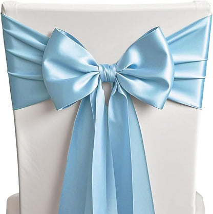 10PCS Baby Blue Satin Table Runner 12 x 108 Inches - Image 7