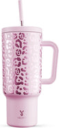 Meoky 40 oz Tumbler with Handle and Straw, Tumbler with Lid and Straw, by MEOKY