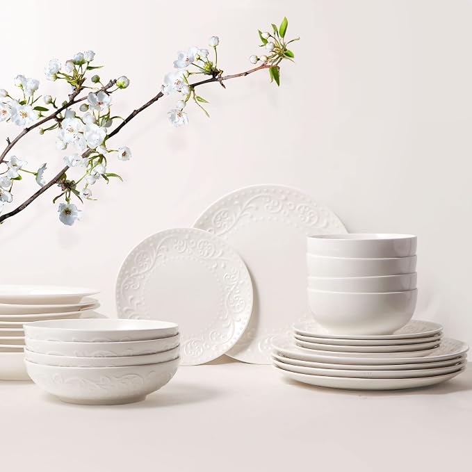 Pasta Bowls 32oz, Ceramic Large Salad Bowls 8 inch, Entertaining, Dinner - Image 7