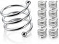Napkin Ring Set of 8, Metal Serviette Holders by Unknown