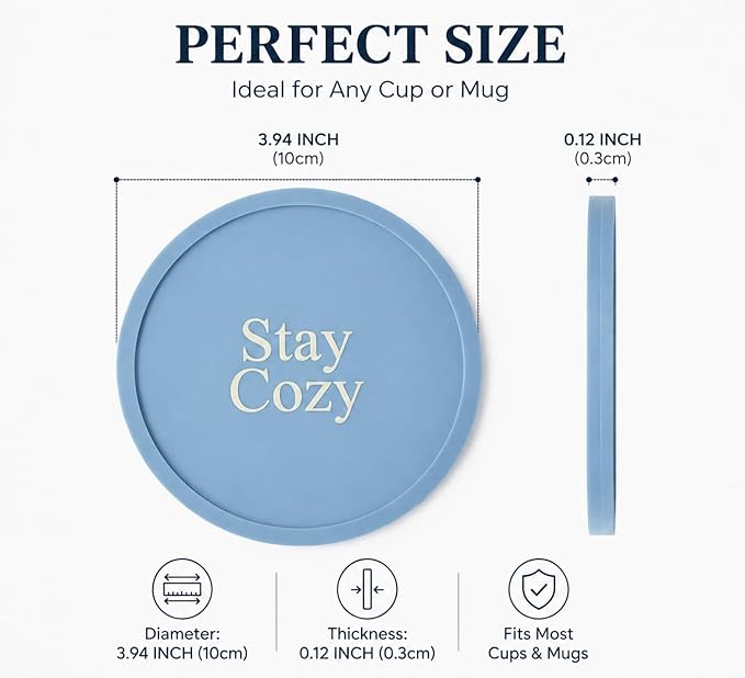 Silicone Coasters Set of 10, Premium Drink Coaster - Image 2