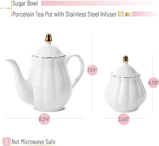 BTaT- Classic tea set, Tea Cups, Tea Pot - Image 2
