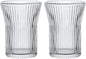 Stripes Glass Coffee Mug | 2-Pack 301-400ml | No Sleeve, Heat-Resistant Glass | by Boxonly