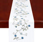 Double Thickness Rustic Embroidered Floral Table Runners by Simhomsen