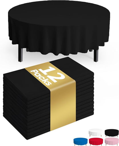 Pureegg Plastic Table Cloth Disposable 12 Pack, Graduation Decorations Class of by Pureegg