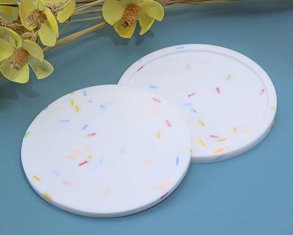 ONLYKXY 3 Pieces 3.93 Inch Silicone Coasters, Round Coasters - Image 6