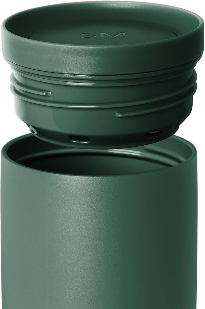 Simple Modern Insulated Travel Coffee Mug 360° Lid | 16oz | Green | Voyager - Image 3
