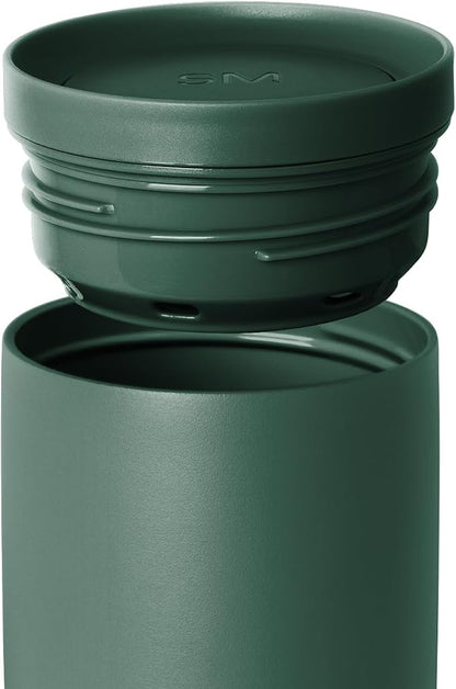 Simple Modern Insulated Travel Coffee Mug 360° Lid | 16oz | Green | Voyager - Image 3