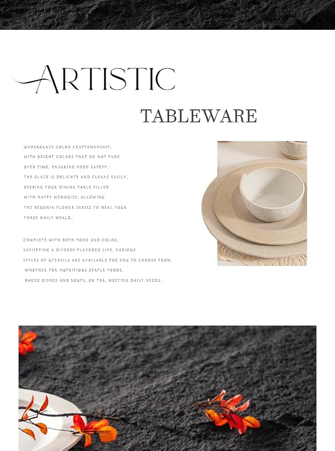 Dinnerware sets plates and bowls sets modern plates, Ceramic Dinnerware Sets - Image 6