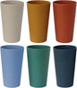 Wheat Straw Unbreakable Cup | 20 oz Reusable Water Drinking Glasses Sets of 6 | by LuckyZone