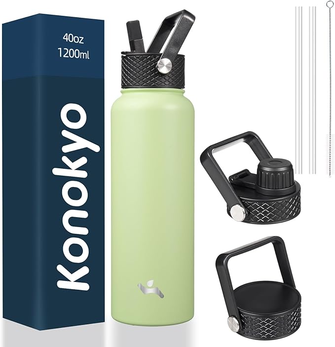 Konokyo 40 oz Insulated Stainless Steel Water Bottle by Konokyo