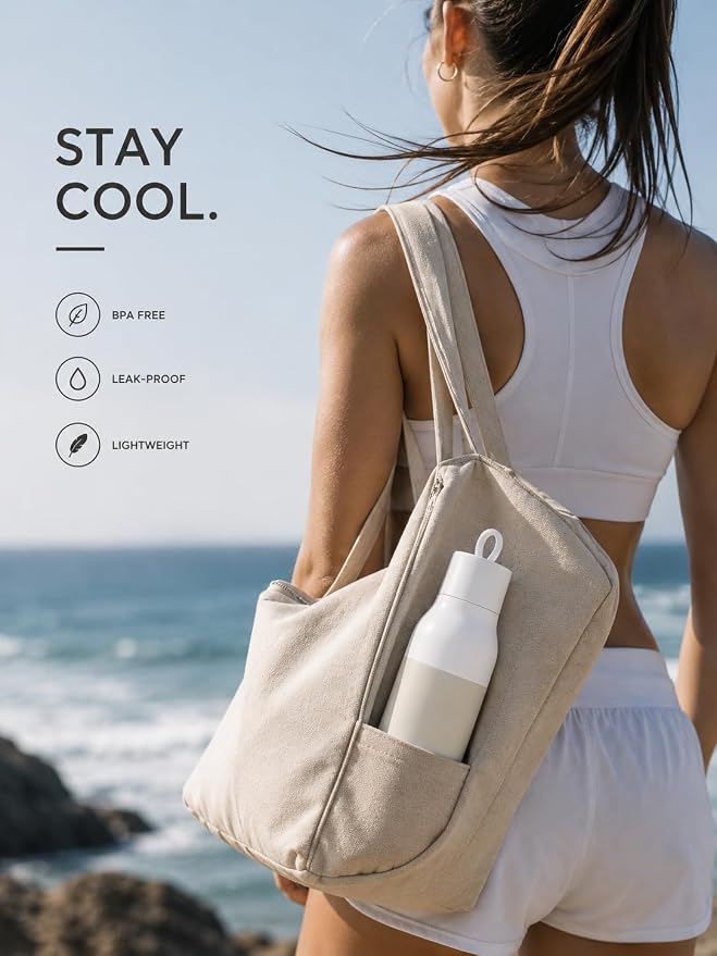 Slim insulated Stainless Steel Water Bottle - Image 9
