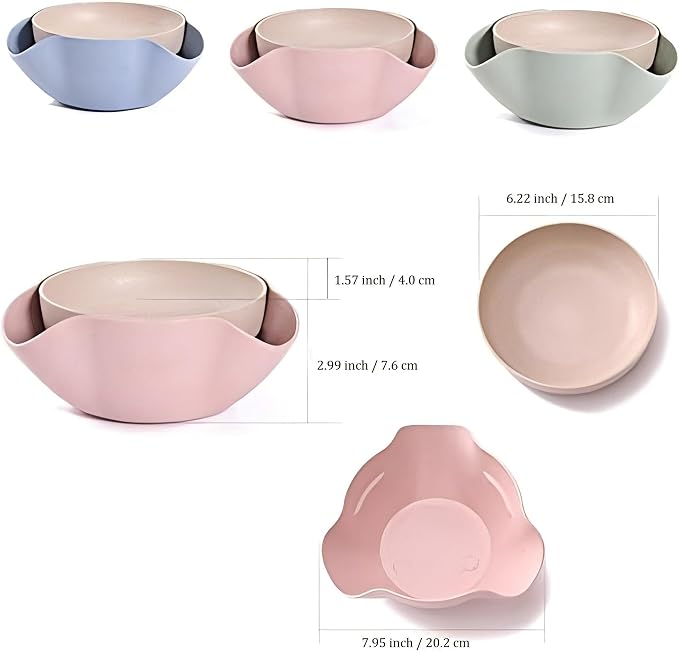 Bamboo's Grocery Double Dish Snack Bowl - Image 2