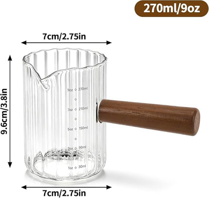 Espresso Measuring Cup 9 Oz, Espresso Glass Cups - Image 2