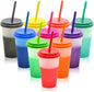 FIEKEICC Color Changing Cups 10Pcs 12oz Plastic Tumblers by FIEKEICC