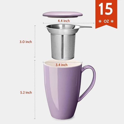 Sweese 15 OZ Porcelain Tea Mug - Image 2