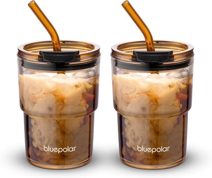 BLUEPOLAR 13oz/400ml Glass Water Tumbler by BLUEPOLAR