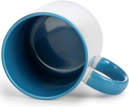 AVLA 6 Packs Porcelain Sublimation Mugs, 12 OZ Blank Drinking Cups - Image 5