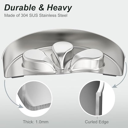 Slow Feeder Dog Bowl-3.5Cups for Large Breeds, Food Grade 304 Stainless Steel Dog Bowls with Non-Slip Base, Maze Pet Dish to Slow Down Eating, Dishwasher-Safe [2Pack]