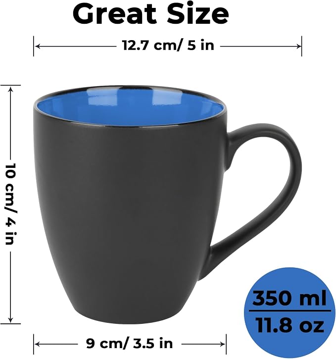 MIAMIO - Coffee Mugs Set of 6 - Le Papillon - Modern Home | Ceramic coffee mugs - Image 6