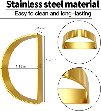 Gold Napkin Rings Set of 4 - Image 2