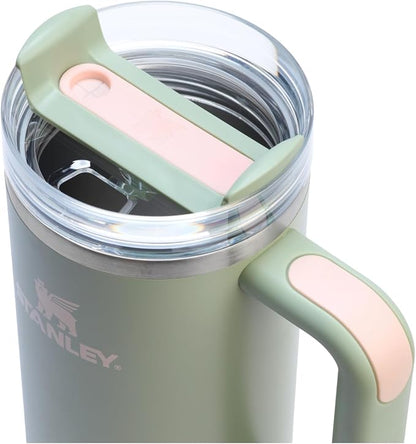 STANLEY Quencher H2.0 Flow State Tumbler, 30 oz, Lichen | Handle and Straw | - Image 2