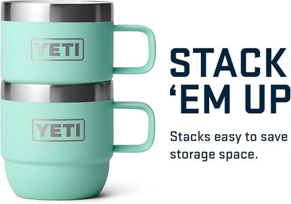 YETI Rambler 6 oz Stackable Mug, Stainless Steel, Vacuum Insulated - Image 5