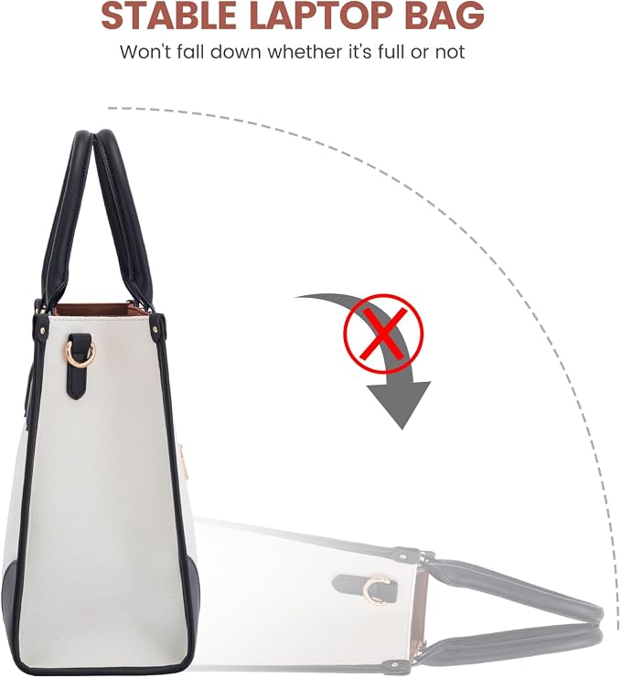 LOVEVOOK Laptop Bag for Women 15.6 lnch, Waterproof Laptops Tote Bags for Womens - Image 8