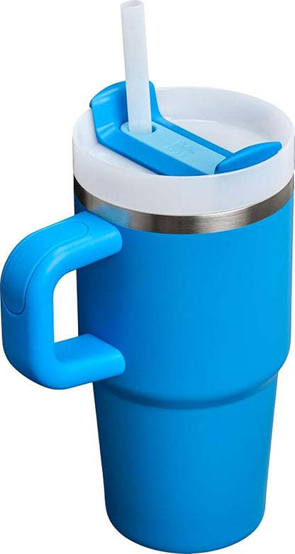 STANLEY Quencher H2.0 Flow State Tumbler, 20 oz, Azure | Handle and Straw | - Image 3