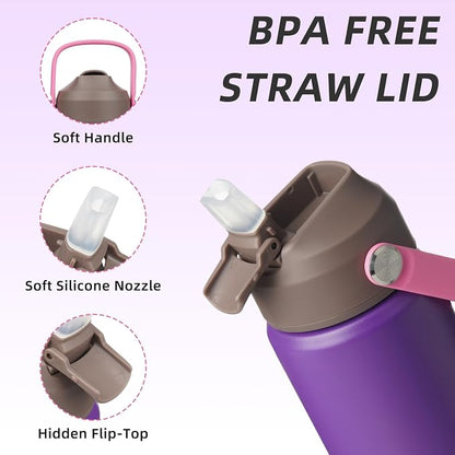 BJPKPK 12oz Insulated Water Bottle, Stainless Steel Bottle - Image 2