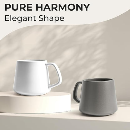 MIAMIO - Coffee Mugs Set of 4, Ceramic - Luxe | Large Ceramic Coffee Mugs - Image 6