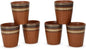 Servo Best Handmade Ceramic Kulhad Tea Cups Set of 6, Glazed Kulhar Cups by Serv-o-Best