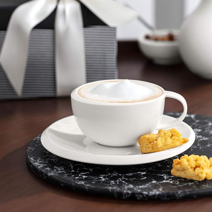 Villeroy & Boch NewMoon Collection Coffee Cup Saucer, Premium Porcelain - Image 6