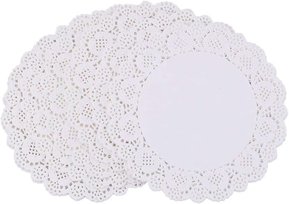 Tim&Lin White Lace Paper Doilies - Image 2