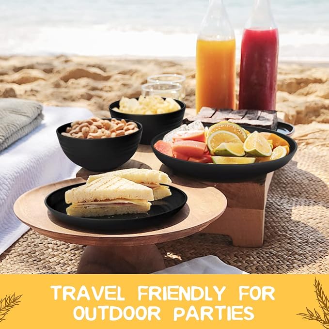 Teivio 32-Piece Plates and Bowls Sets - Image 6