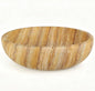 Handmade Travertine Bowl Unique Pattern Natural Stone Centerpiece Bowl, 7.8" Decorative Key & Fruit Bowl for Bohemian Home Decor Kitchen Counter Entryway & Office Jewelry Holder, Art Object