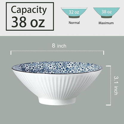38 oz Japanese Ramen Bowl Set of 6 - Image 2