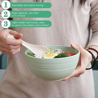 PUPOPIK Unbreakable Cereal Bowls 24 oz - Image 6