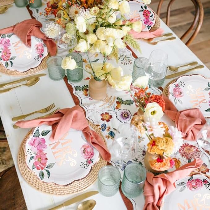 WRAPAHOLIC 25Pcs Wedding Paper Plates - Image 6