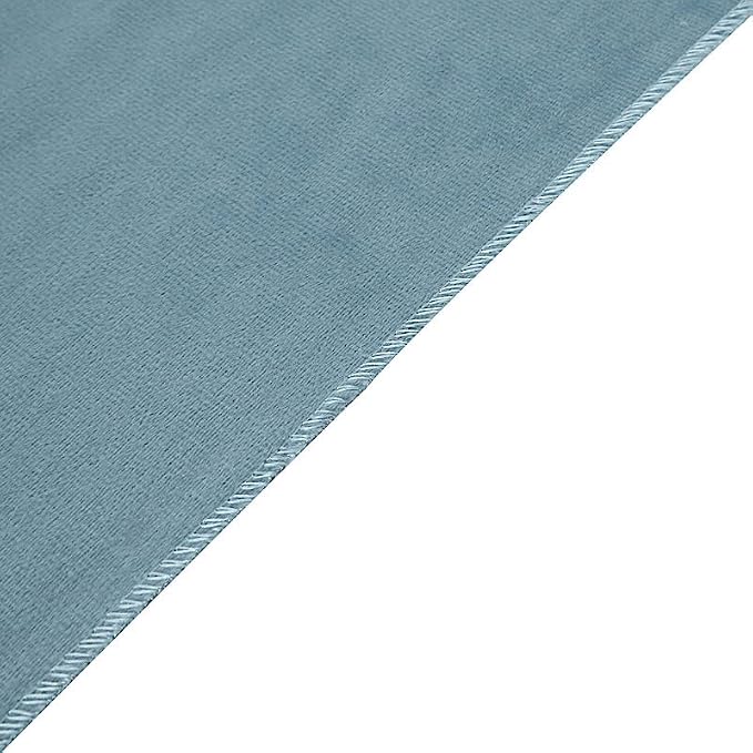 Balsa Circle 10 pcs 12x108-Inch Dusty Blue Premium Velvet Table Runners - Image 6