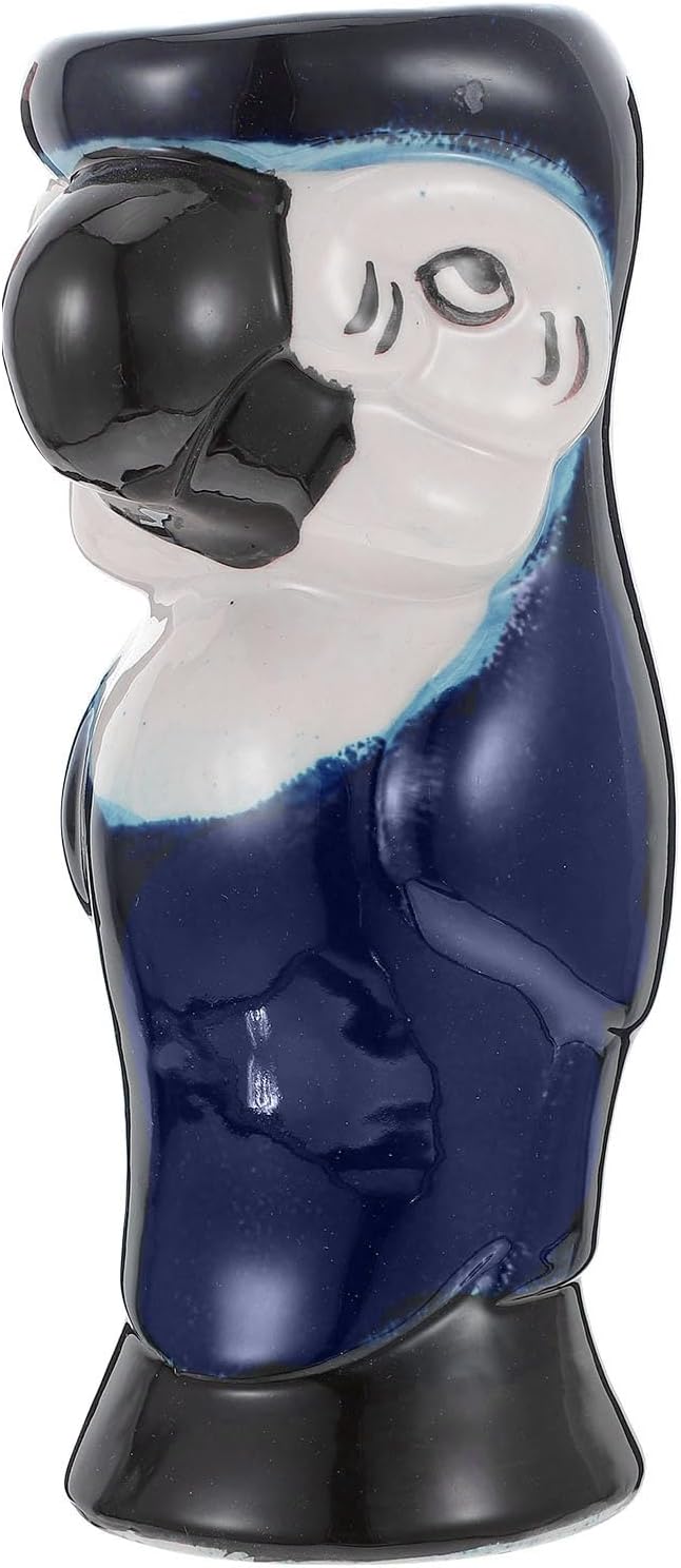 BESTOYARD Parrot Shape Tiki Cocktail Cup Ceramic Cocktail Mug 7.67 X 3.54 X by BESTOYARDSHOME
