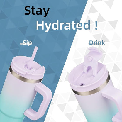 Konokyo 30 oz Insulated Tumbler Water Bottle - Image 2