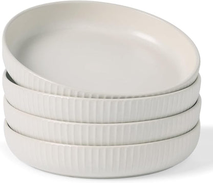 famiware Starlight Large pasta bowls set of 4, Serving Bowls by Famiware