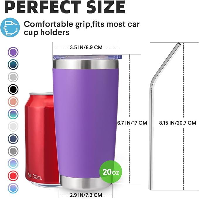 Volhoply 20oz Stainless Steel Tumbler - Image 2