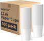 RACETOP 12 oz 500 Pack Disposable Coffee Cups, Paper Cups, Hot Cups | Sturdy by RACETOP