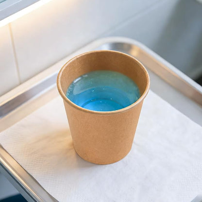 400 Pack 3 oz Kraft Paper Cups, Small Disposable Bathroom Cups, Mini Mouthwash Cups, Hot/Cold Drinking Cups for Bathroom, Parties, Picnics and Travel