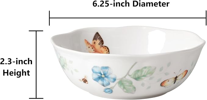 Lenox Butterfly Meadow All-Purpose Bowl, Salad Bowl | Dishwasher safe | - Image 2