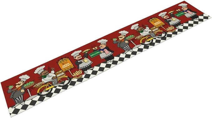 Retro Chef Table Runner, Farmhouse Burlap Table Runners - Image 5