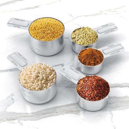 Stainless Steel Measuring Cups Set, Kitchen Gadgets - Image 5