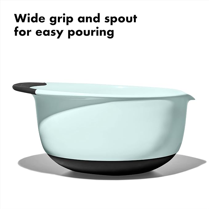 OXO Good Grips 3-Piece Plastic Mixing Bowl Set - Image 4